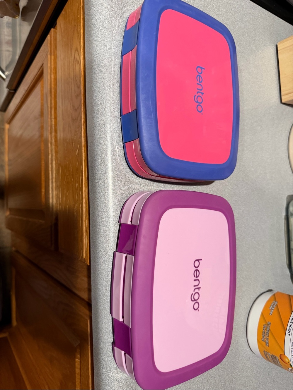 Bentgo Kids Stackable Snack Boxes in Pink & Purple